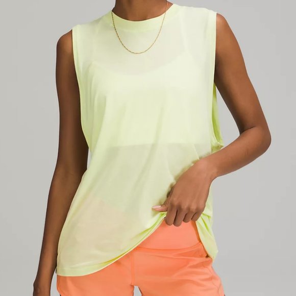 lululemon athletica Tops - NWT Lululemon All Yours Tank Top Green Yellow $